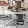 imageHomeiju Coffee Pod Holder Drawer for KCup2Tier Nespresso Pods Holder K Cup Holder Holds 60 KCups ampamp 10 Syrup Bottles Sliding Storage Drawer and Countertop Storage