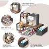 imageHomeiju Coffee Pod Holder Drawer for KCup2Tier Nespresso Pods Holder K Cup Holder Holds 60 KCups ampamp 10 Syrup Bottles Sliding Storage Drawer and Countertop Storage