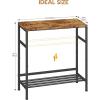 imageHomeiju Entryway Table 315quot Width 2Tier Console Table with Adjustable Shelves Industrial Sofa Table with Storage Foyer Tables for Entryway Hallway Kitchen Living Room and Bedroom BlackVintage