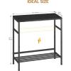 imageHomeiju Entryway Table 315quot Width 2Tier Console Table with Adjustable Shelves Industrial Sofa Table with Storage Foyer Tables for Entryway Hallway Kitchen Living Room and Bedroom BlackBlack