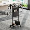 imageHomeiju Mobile Standing Desk Podium Height Adjustable Rolling Lectern with 360 Wheels ampamp Storage Bag