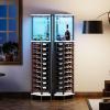 image:imageHomeiju Corner Wine Rack with Glass Holder and Led Strip Light Corner Bar Wine Racks Freestanding Floor Industrial Corner Bar Cabinet for Kitchen Dining Room Living Room or CellarCorner