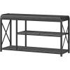 image:imageHomeiju Entryway Bench3 Tier Shoe Bench with Padded Seat amp Metal Frame354Shoe Storage Bench Shoe Organizer for Entryway Foyer Hallway Bedroom BathroomBlackWith Cusion and Bootstorage